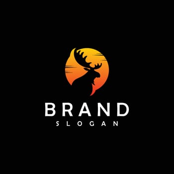 Deer Logo Template vector Illustration