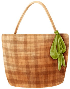 beach bag watercolor illustration for summer decorative element png
