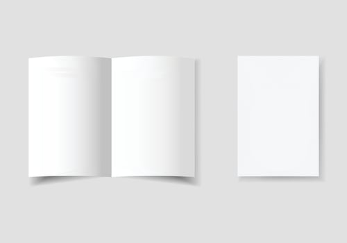 White empty paper sheet vector
