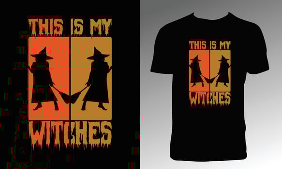 Happy Halloween T Shirt And Clothing Design vector