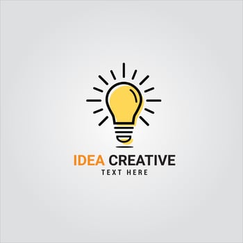 Vector stock of creative idea logo design.