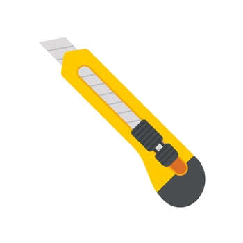 Cutter knife vector isolated on white background