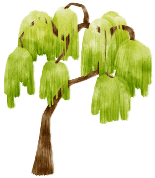 Tree watercolor illustration for Decorative Element png