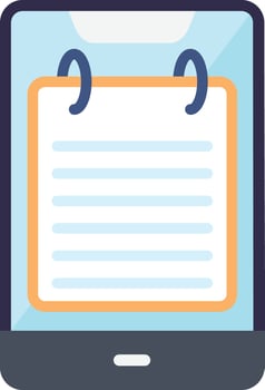 Notepad Vector Flat Icon
