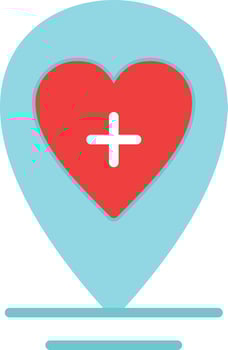 Location Flat Icon vector