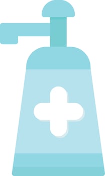 Sanitizer  Flat Icon vector
