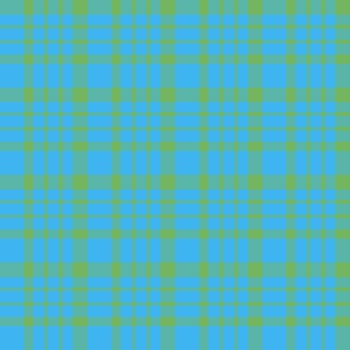 Seamless pattern in creative bright green and blue colors for plaid, fabric, textile, clothes, tablecloth and other things. Vector image.