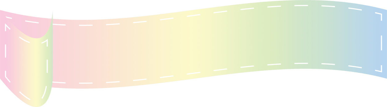 Pastel ribbon banner design png