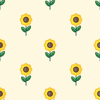sun flower seamless pattern perfect for background, textile and website vector