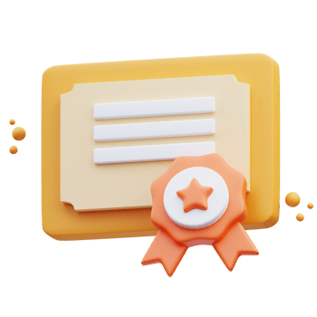 Back to school, certificate icon 3d illustration png