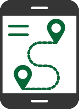 Gps Glyph Two Color vector
