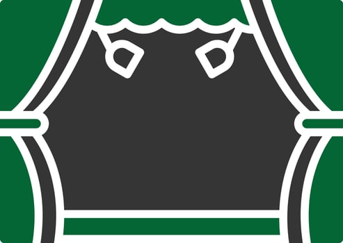 Stage Glyph Two Color vector