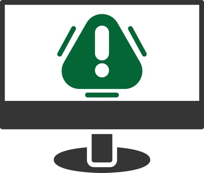 Alert Glyph Two Color vector