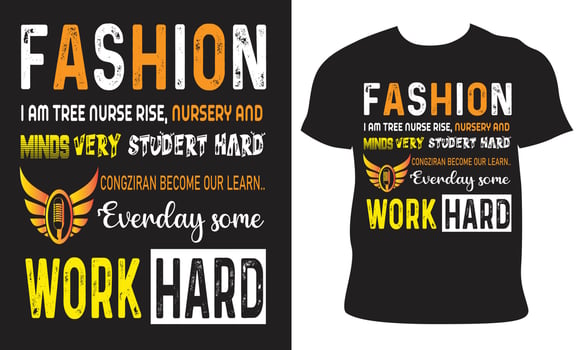 Fashion Typography T-Shirt Design vector