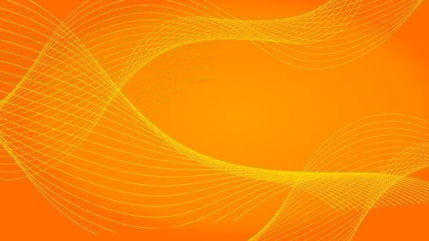 abstract orange wave curve line background vector