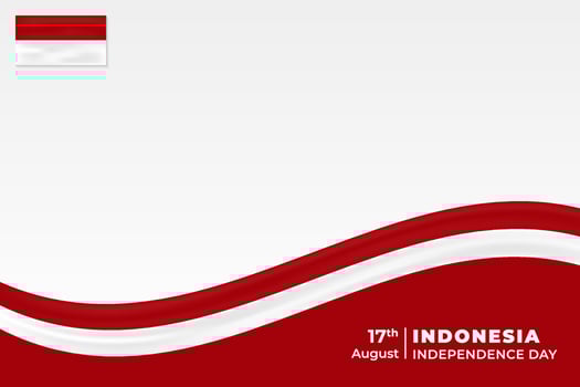 Vector background happy Indonesia independence day greeting card template design