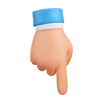 hand with thumb up. thumb up sing. hand pointing a finger. 3d render png