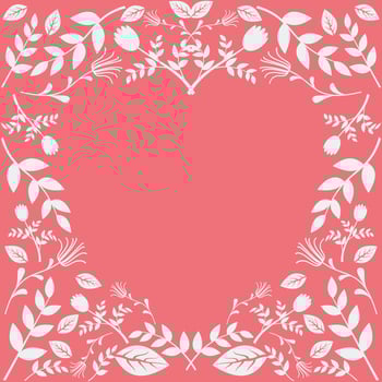 Editable Floral Illustration Vector Template for Wedding Text Background