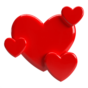3d Love Hear Icon Red Color PNG