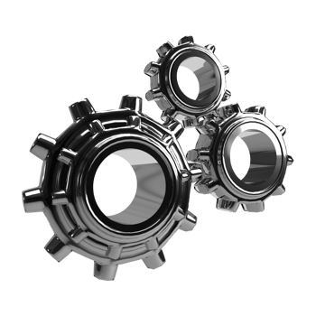3d Setting Gear Realistic Icon PNG
