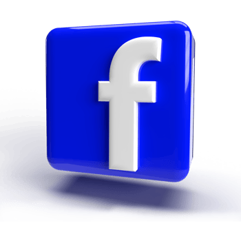 3d Facebook Logo Icon Blue Color PNG