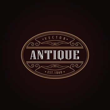 Luxurious vintage logo, Premium vintage logo, sign, signature, symbol, luxury high quality logo. Luxury jewelers shop vector logo design. golden logo. premium logo