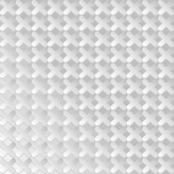 White geometric futuristic metal texture, seamless background vector