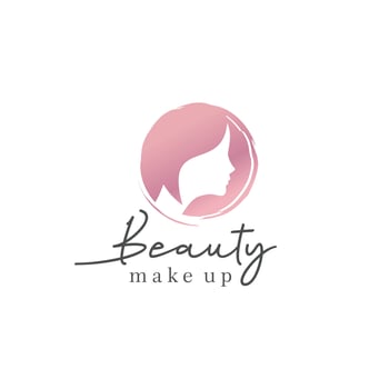 Beauty woman fashion logo vector