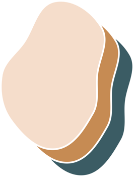 Organic abstract shape delicate colorful png