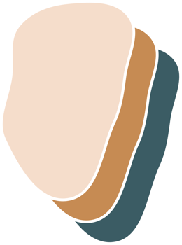 Organic abstract shape delicate colorful png