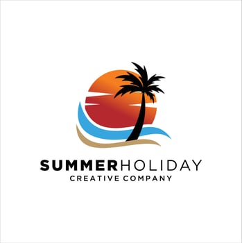 Creative Holidays Logo Design. vector