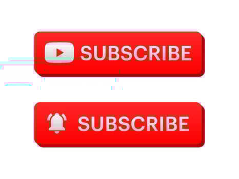 YouTube Subscribe Button on White Background Free Vector