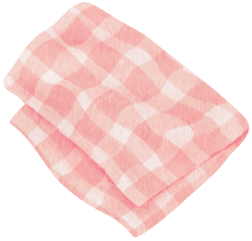 Checkered pattern Beach towel picnic blanket in watercolor png
