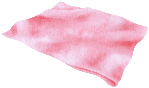 pink Beach towel picnic blanket in watercolor for summer png