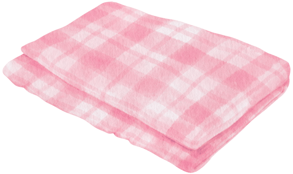 Checkered pattern Beach towel picnic blanket in watercolor png