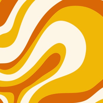Groovy poster y2k retro background for print design. Spiral vector illustration. Psychedelic print. Vintage background. Cover, poster, wallpaper. 60s, 70s, hippie.