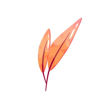 Autumn leaf cartoon, great design for any purposes. Plant floral design. Vector isolated icon. Isolated vector illustration