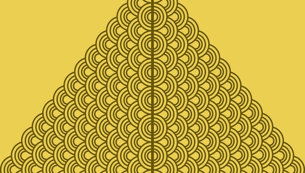Triangle Ornament Pattern With The Center on the Middle Background Wallpaper vector