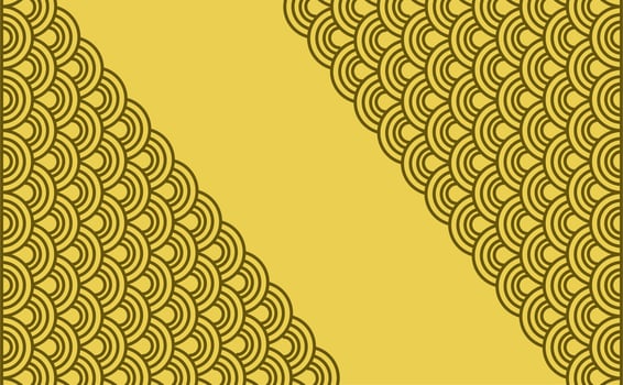 Triangle Ornament With Circle Inside On The Corner Of The Frame Beautifull Geometric Wallpaper Background vector