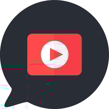 Video file mobile phone app button icon vector