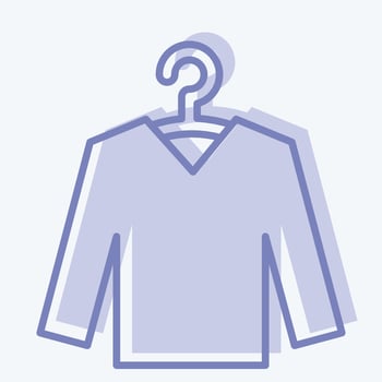 Icon Knitwear. suitable for education symbol. two tone style. simple design editable. design template vector. simple illustration vector