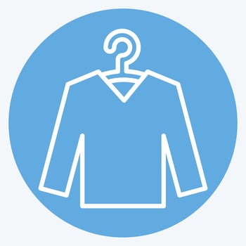 Icon Knitwear. suitable for education symbol. blue eyes style. simple design editable. design template vector. simple illustration vector