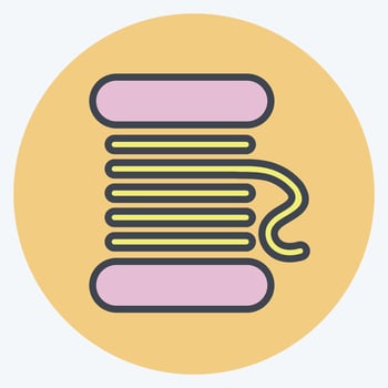 Icon Spool. suitable for education symbol. color mate style. simple design editable. design template vector. simple illustration vector