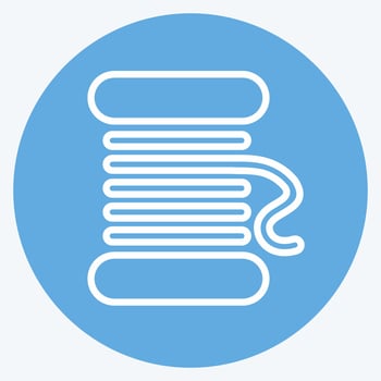 Icon Spool. suitable for education symbol. blue eyes style. simple design editable. design template vector. simple illustration vector