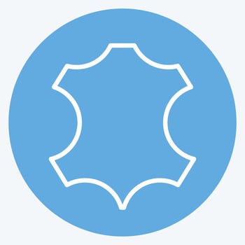 Icon Leather. suitable for education symbol. blue eyes style. simple design editable. design template vector. simple illustration vector