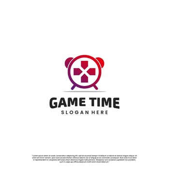 game time logo design modern concept vector
