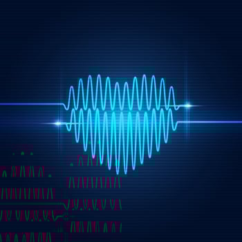 heart wave form vector