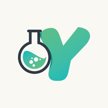Alphabet of Lab Y vector
