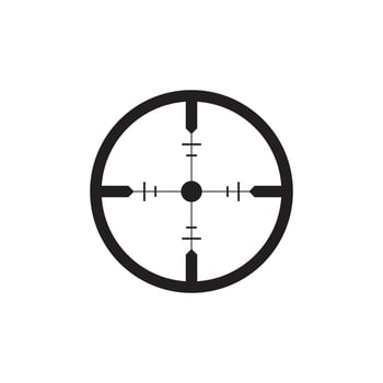 Target Scope Icon EPS 10 vector