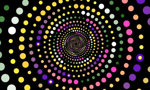 Spotted colorful vector background. Abstract halftone illustration pattern. Vintage texture